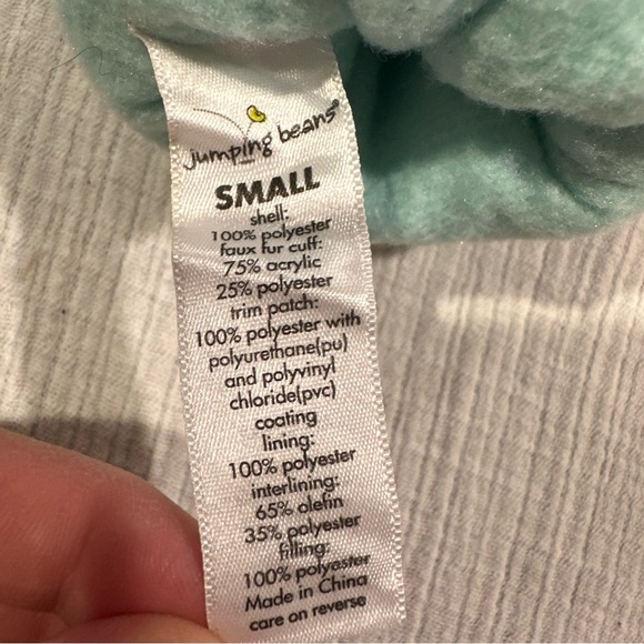 Jumping Beans Teal Mittens w/ Floral Design • Thinsulate Insulation 40g - Picture 5 of 6